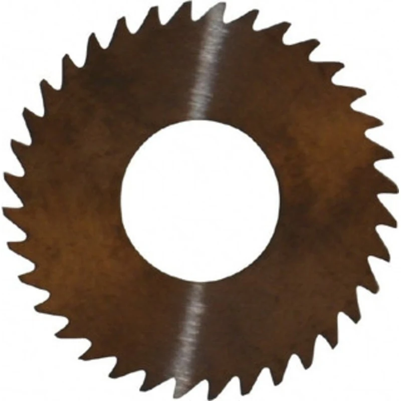 RobbJack 1-1/4 x 0.025, 1/2 Arbor, 36-Tooth Solid Carbide Slitting & Slotting Saw Uncoated, RH Cut, Straight Teeth, C...